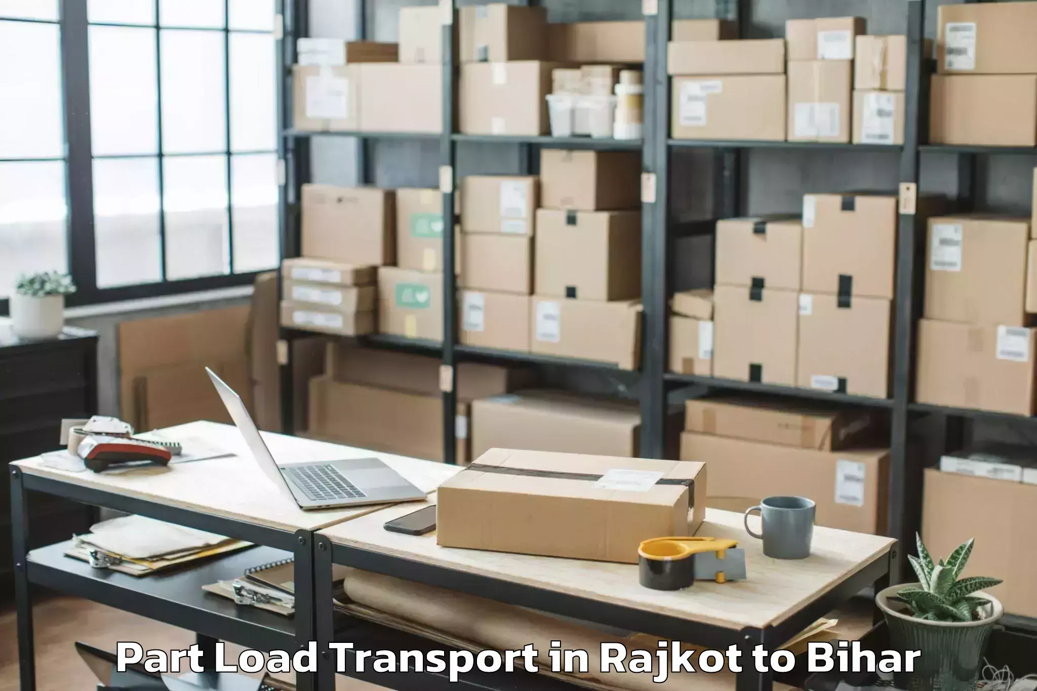 Hassle-Free Rajkot to Parbalpur Part Load Transport